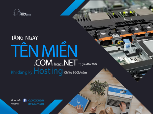 Tặng ngay Tên miền .COM hoặc .NET khi đăng ký Hosting tại CLOUDZONE.VN